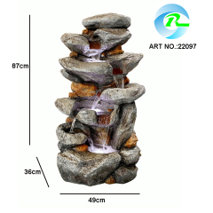 Rock Cascading Water Fall Fountain 6-Tier Rock Stone Water Fall Water Feature,Rock Cascading Water Fall Fountain 6-Tier Rock Stone Water Fall Water Feature,Quanzhou Rich Green Technology Co.,Ltd.