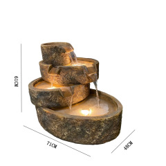 Granite Stone Cascading Water Fall Fountain Tiered Blade Water Fall Water Feature