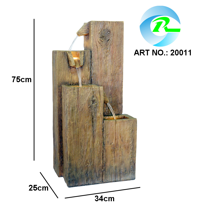 Wood Cascading Water Flow Fountain Tiered Wood Water Feature,Wood Cascading Water Flow Fountain Tiered Wood Water Feature,Quanzhou Rich Green Technology Co.,Ltd.