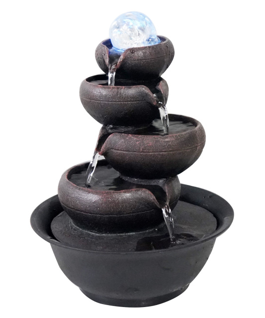 Modern Contemporary Spinning Ball Cascading Water Fountain Stacked Bowls Water Feature,Modern Contemporary Spinning Ball Cascading Water Fountain Stacked Bowls Water Feature,Quanzhou Rich Green Technology Co.,Ltd.