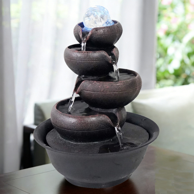 Modern Contemporary Spinning Ball Cascading Water Fountain Stacked Bowls Water Feature,Modern Contemporary Spinning Ball Cascading Water Fountain Stacked Bowls Water Feature,Quanzhou Rich Green Technology Co.,Ltd.