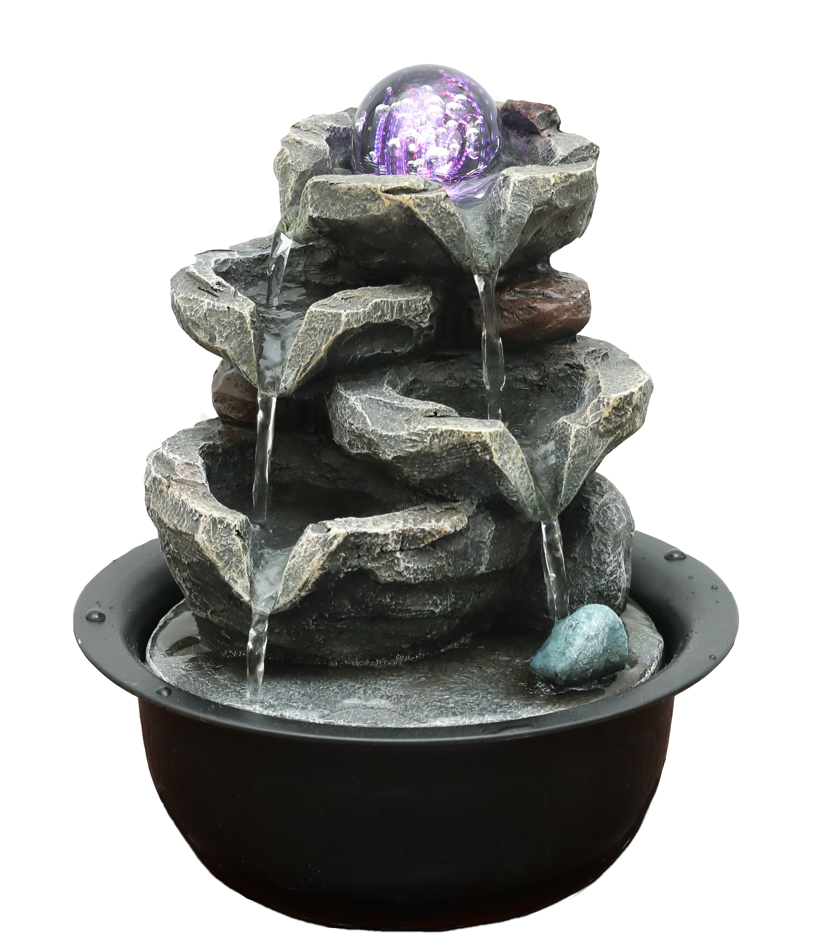 Spinning Ball Rock Fountain Cascading Rock Water Flow Water Feature,Spinning Ball Rock Fountain Cascading Rock Water Flow Water Feature | Polyresin Metal Water Feature Fountain Manufacturer,Quanzhou Rich Green Technology Co.,Ltd.