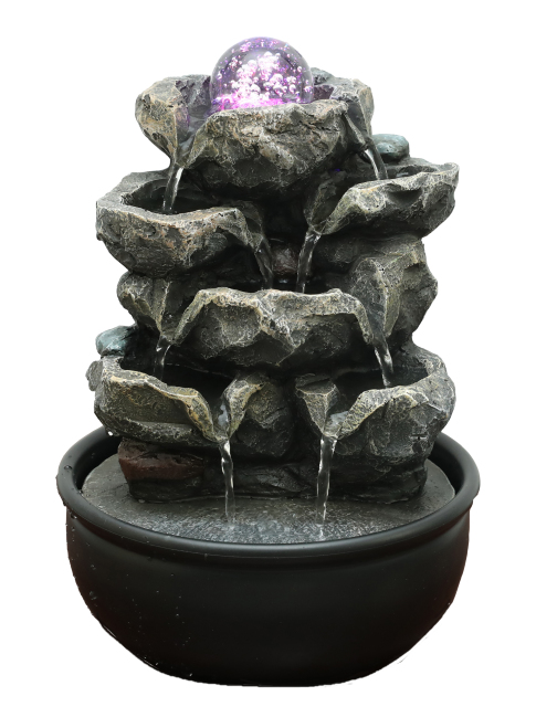 Indoor tabletop Spinning Ball Rock Fountain Tiered Water Flow Cascading Water Feature,Indoor tabletiop Spinning Ball Rock Fountain Tiered Water Flow Cascading Water Feature,Quanzhou Rich Green Technology Co.,Ltd.