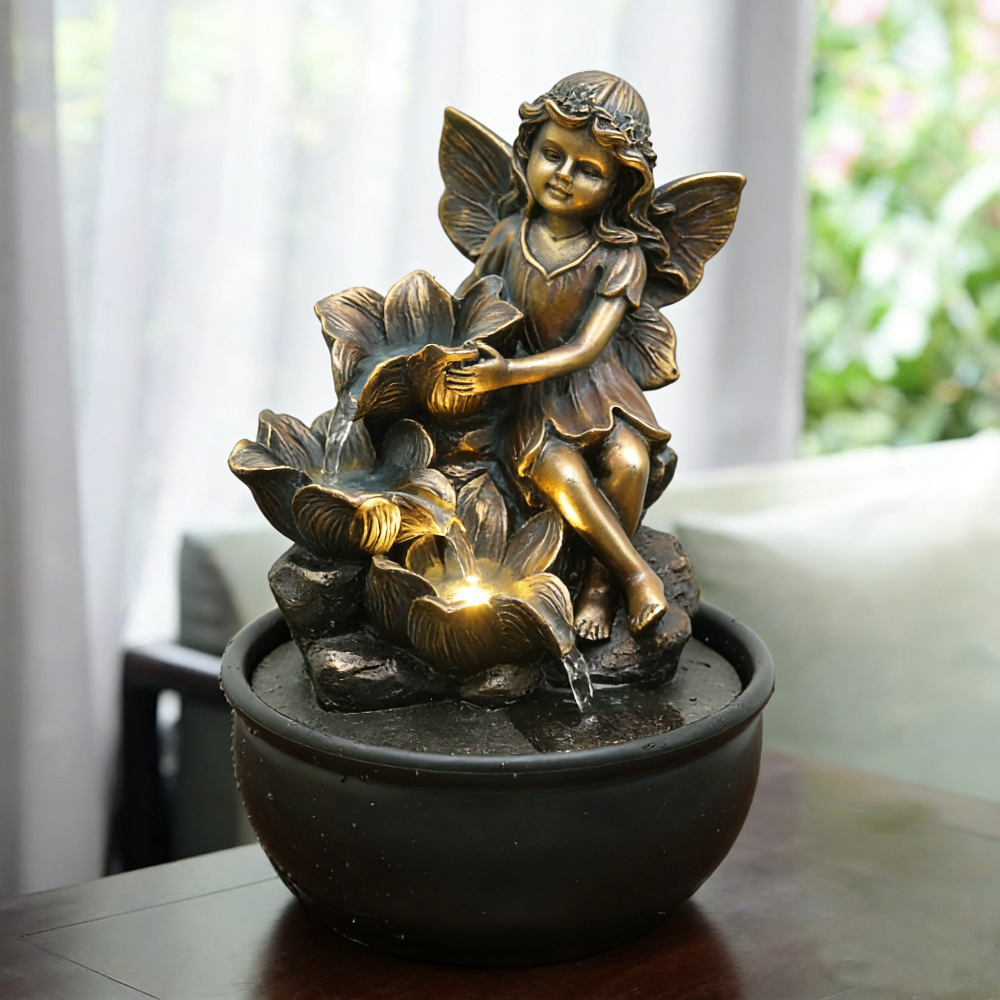 Indoor Tabletop Fairy Cascading Water Flow Fountain Tabletop Fairy Water Feature,Indoor Tabletop Fairy Cascading Water Flow Fountain Tabletop Fairy Water Feature,Quanzhou Rich Green Technology Co.,Ltd.