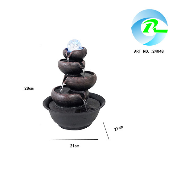 Modern Contemporary Spinning Ball Cascading Water Fountain Stacked Bowls Water Feature,Modern Contemporary Spinning Ball Cascading Water Fountain Stacked Bowls Water Feature,Quanzhou Rich Green Technology Co.,Ltd.