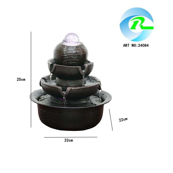 Spinning Ball Tiered Water Fountain Modern Deisgn Indoor Trickling Water Flow Water Feature,Spinning Ball Tiered Water Fountain Modern Deisgn Indoor Trickling Water Flow Water Feature  | Polyresin Metal Water Feature Fountain Manufacturer,Quanzhou Rich Green Technology Co.,Ltd.