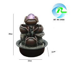 Spinning Ball Stacked Pots Water Fountain Cascading Water Feature,Spinning Ball Stacked Pots Water Fountain Cascading Water Feature  | Polyresin Metal Water Feature Fountain Manufacturer,Quanzhou Rich Green Technology Co.,Ltd.
