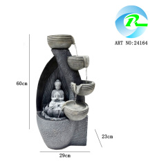 Outdoor Polyresin Zen Buddha Cascading Waterfall Fountain | Water Feature Manufacturer and Supplier in China,Polyresin Zen Buddha Water Fountain | Water Feature Supplier in China,Quanzhou Rich Green Technology Co.,Ltd.