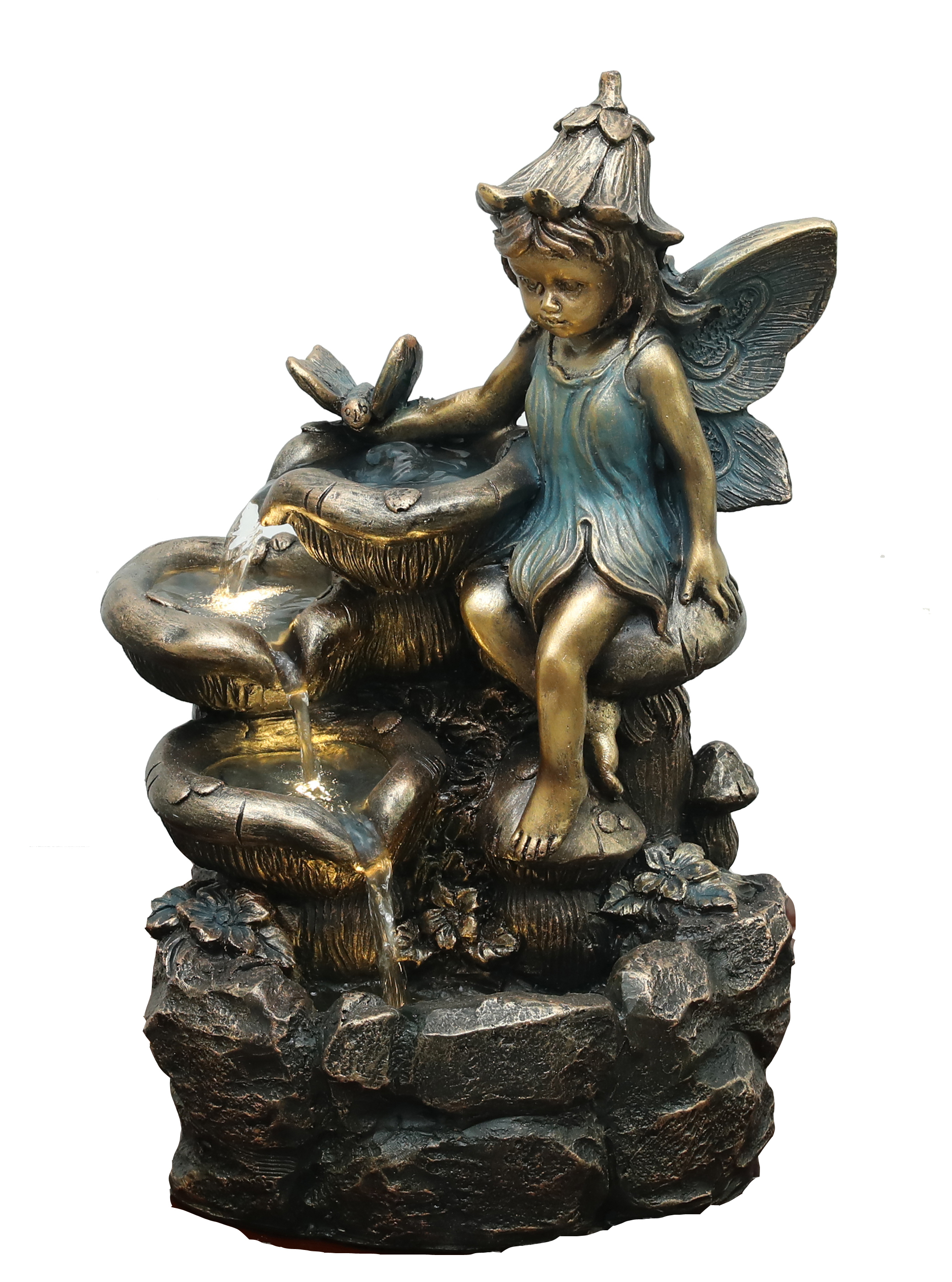 Solar Powered Polyresin Fairy Fountain with LED Light | OEM Garden Fountain Manufacturer & Supplier,Solar Resin Fairy Fountain with LED Light  | Garden Fountain Supplier,Quanzhou Rich Green Technology Co.,Ltd.