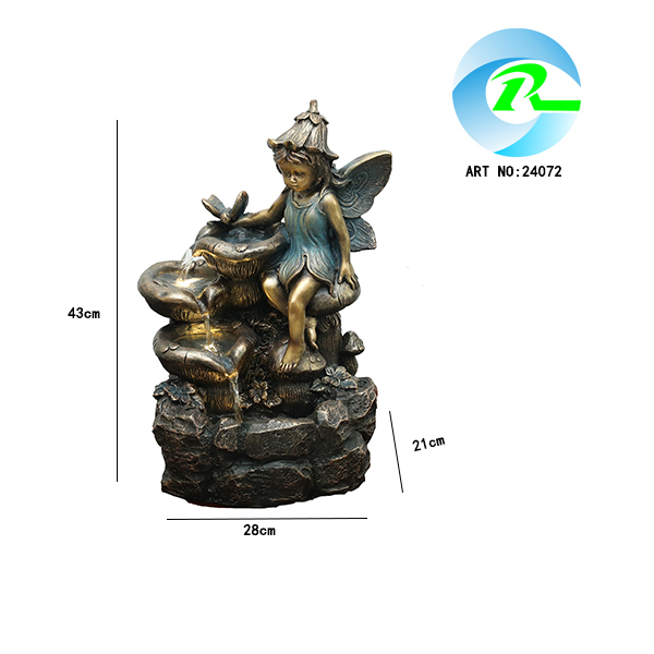 Solar Powered Polyresin Fairy Fountain with LED Light | OEM Garden Fountain Manufacturer & Supplier,Solar Resin Fairy Fountain with LED Light  | Garden Fountain Supplier,Quanzhou Rich Green Technology Co.,Ltd.