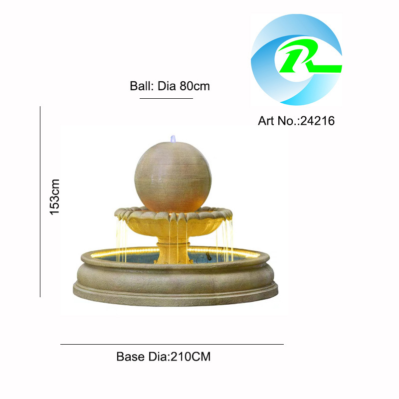 Customized Tiered Waterfall Water Feature Garden Centerpiece Water Fountain For Garden and Patio-Fountain Manufacturer in China,Grand Floor Tier Waterfall Fountain Garden Water Feature Manufacturer,Quanzhou Rich Green Technology Co.,Ltd.