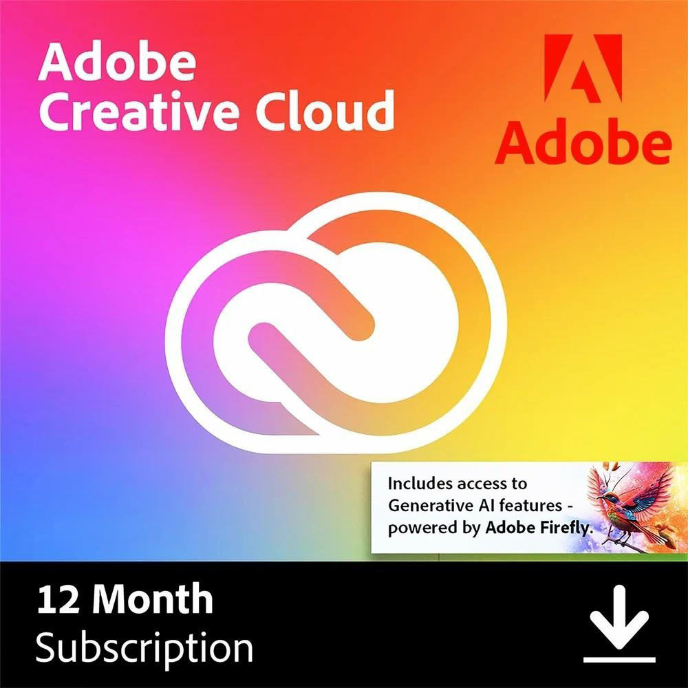 Adobe Creative Cloud — All Apps Suite (Annual Subscription) — 2 PC/MAC