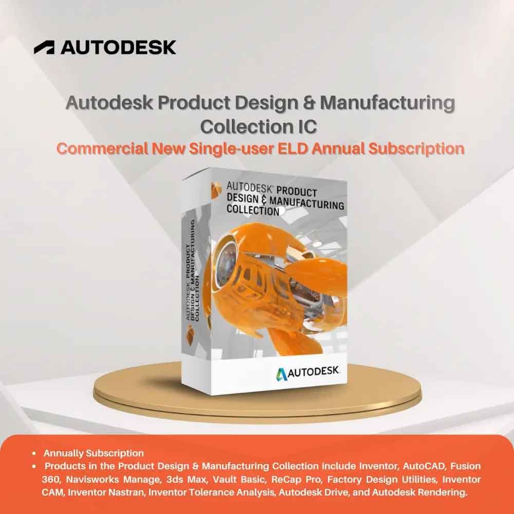 Autodesk Product Design & Manufacturing Collection — Commercial single-User License (Annual Subscription)