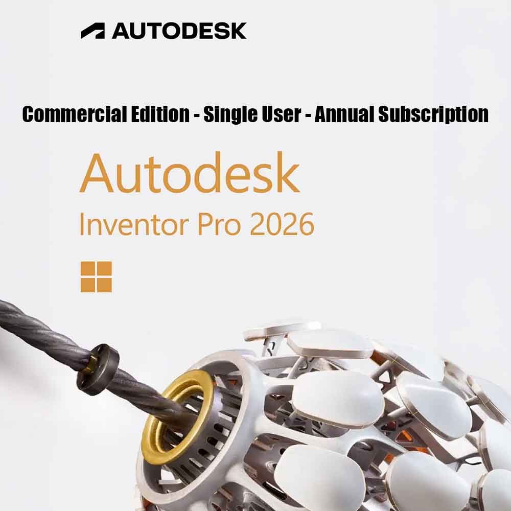 Autodesk Inventor Professional — Commercial Single-User License (Annual Subscription)