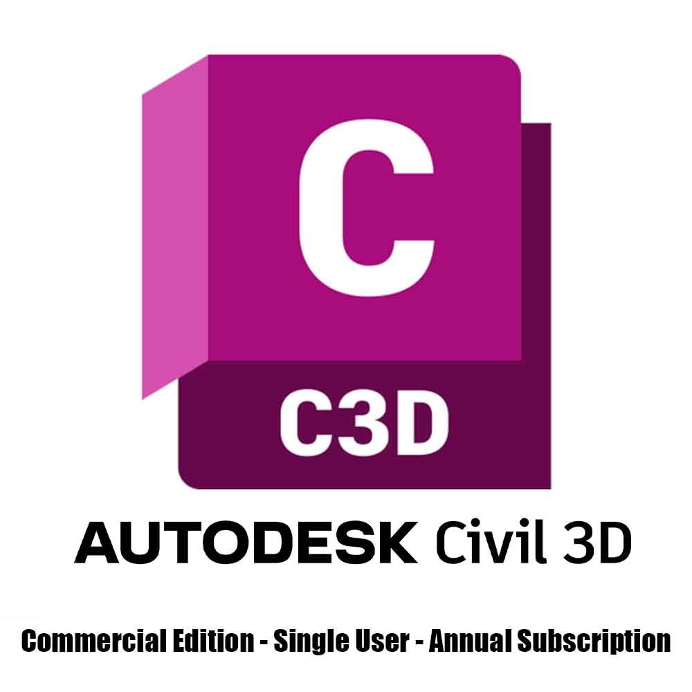 Autodesk Civil 3D — Commercial Single-User License (Annual Subscription)