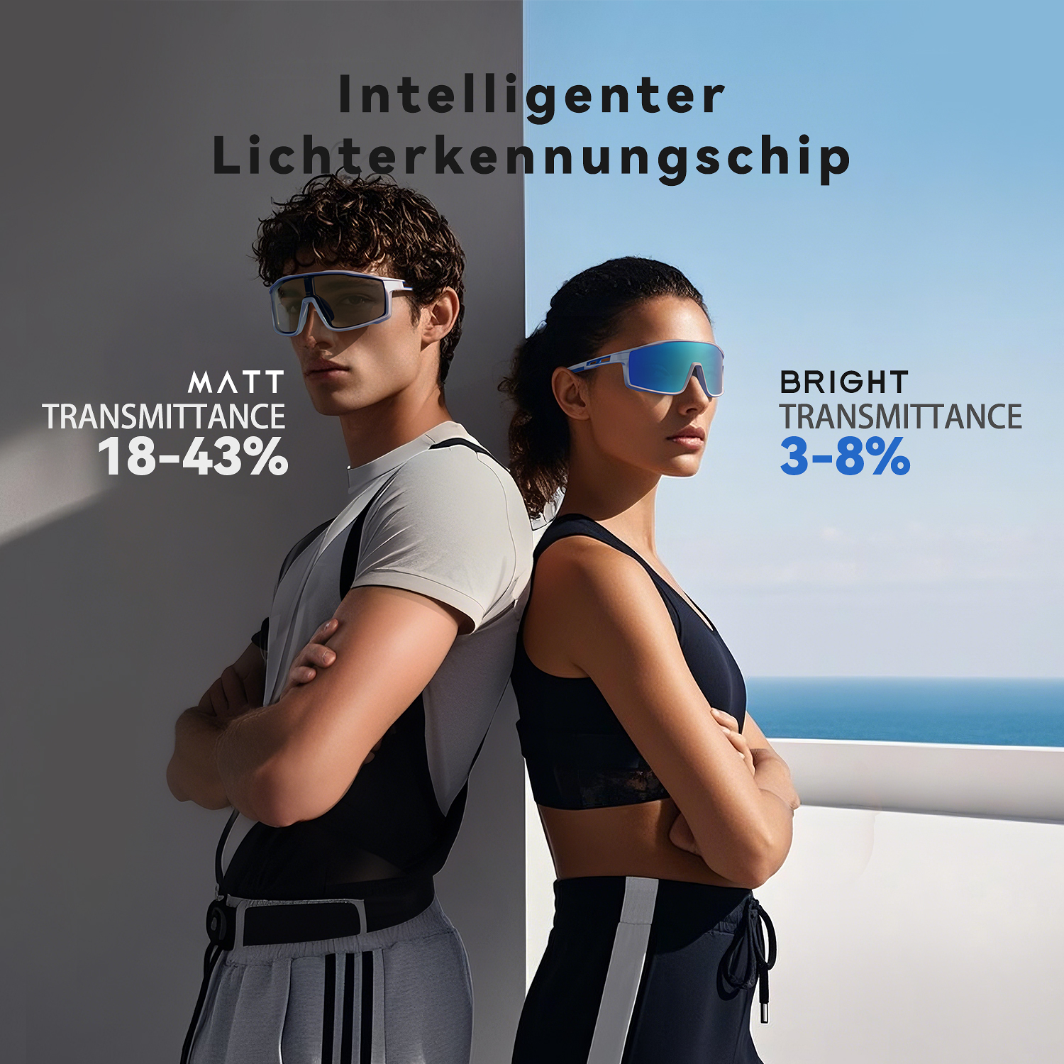 Solar-Powered Adaptive 0.1s Photochromic Sports