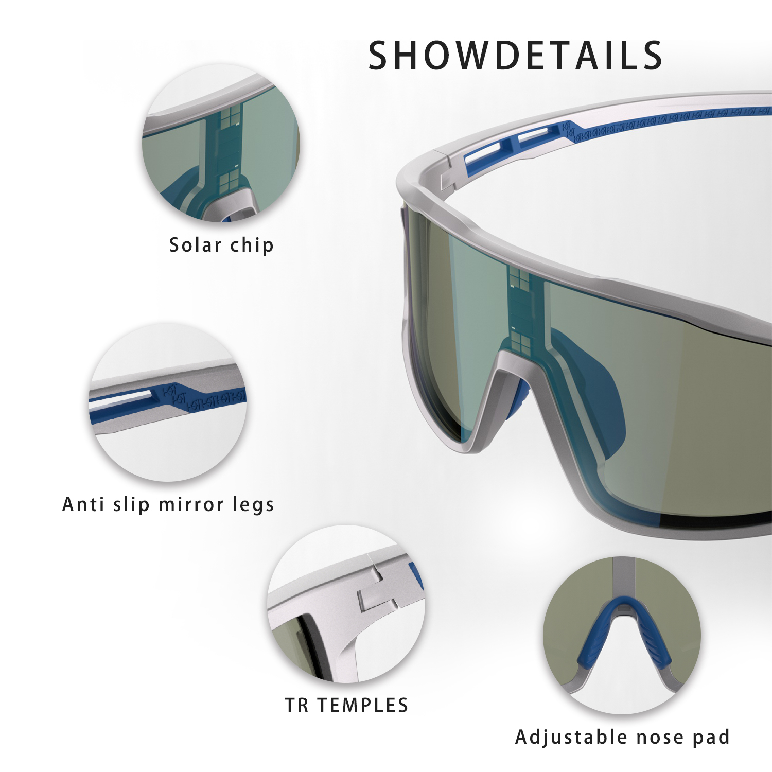 Solar-Powered Adaptive 0.1s Photochromic Sports