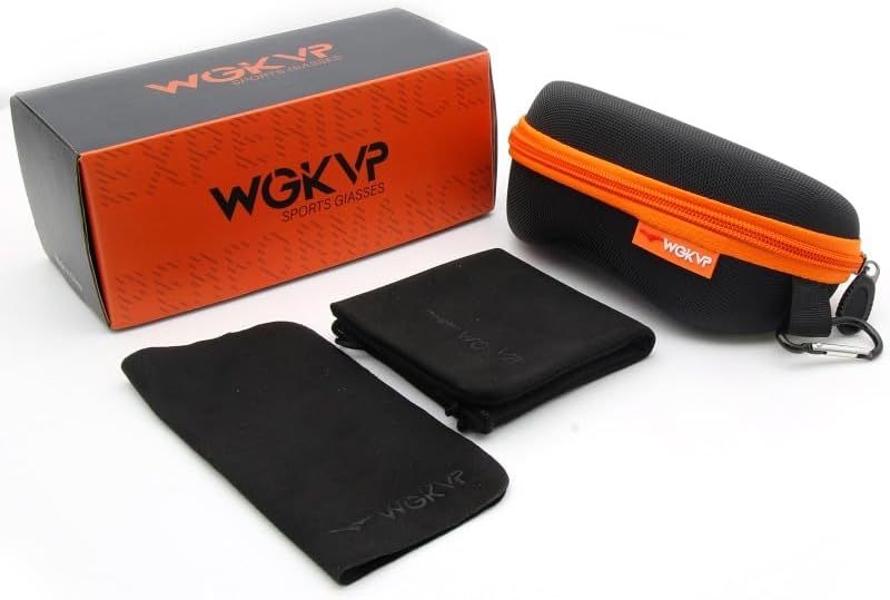 WGKVP Photochromic Running Glasses for Women and Man, with UV400 Protection Lightweight Wraparound Sports Glasses