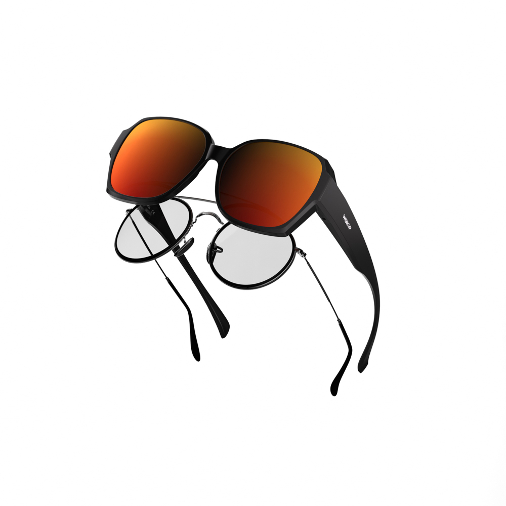 Polarized Fit-Over Sunglasses, Anti Glare, Oversized Square Shades, Large Trendy Glasses, UV400 Protection for Driving