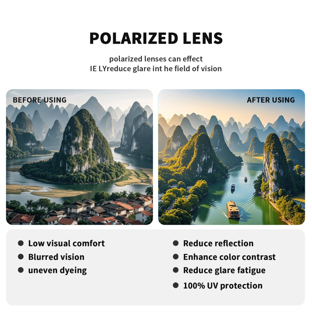 Colorful Polarized Cycling Glasses
