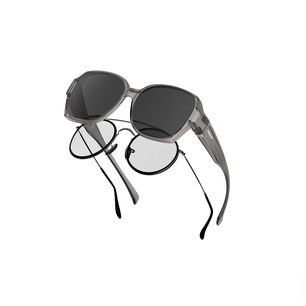 Polarized Fit-Over Sunglasses, Anti Glare, Oversized Square Shades, Large Trendy Glasses, UV400 Protection for Driving