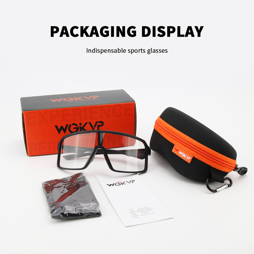 WGKVP PC Photochromic Cycling Sunglasses