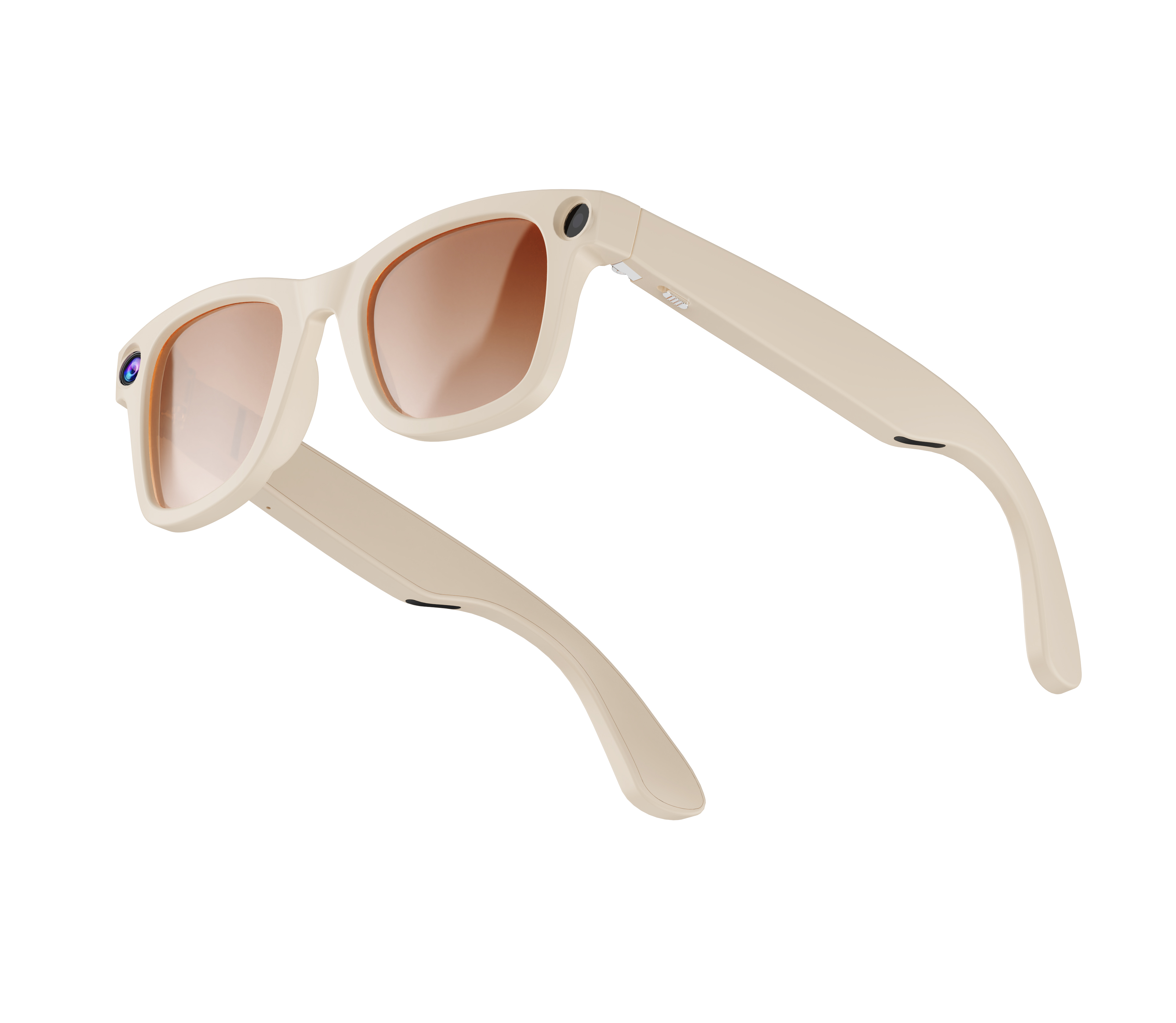 Smart AI Glasses with 8MP HD Camera & Bluetooth 5.3, Real-Time Translation Open-Ear Audio Sunglasses, 38g Ultra-Light Voice Assistant Glasses for Work & Travel