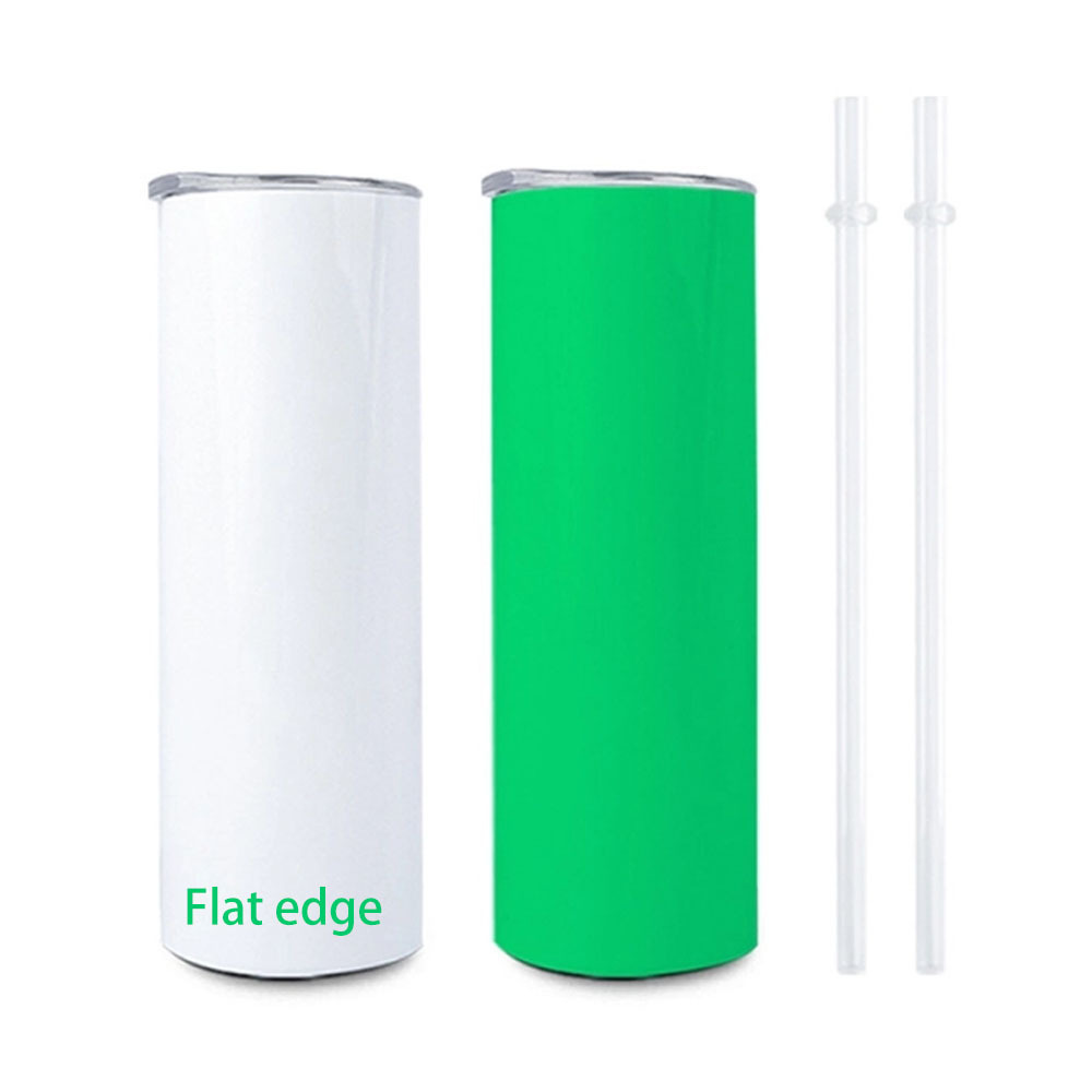 US RTS 20oz Sublimation Glow in Dark Tumbler White to Green(25PCS)