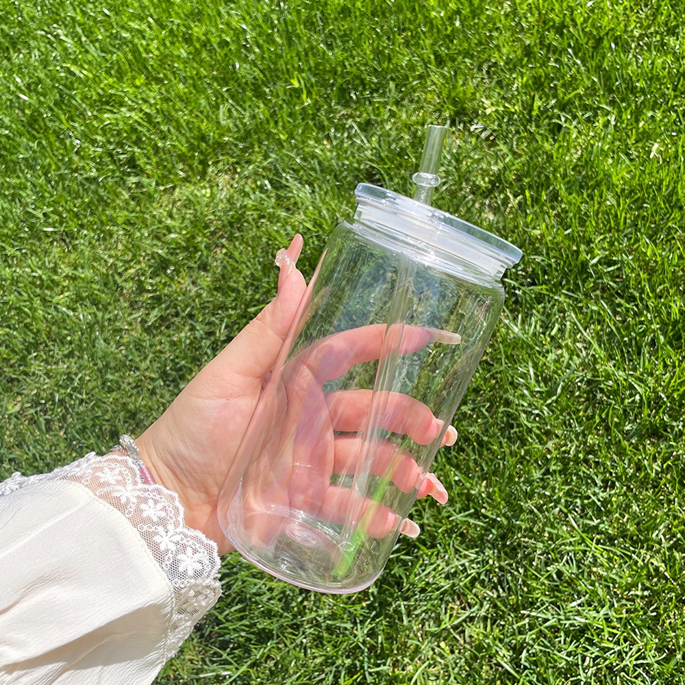 USA Warehouse 16oz Acylic Plastic Cup With Clear Plastic Lids for Uv Dtf Wraps