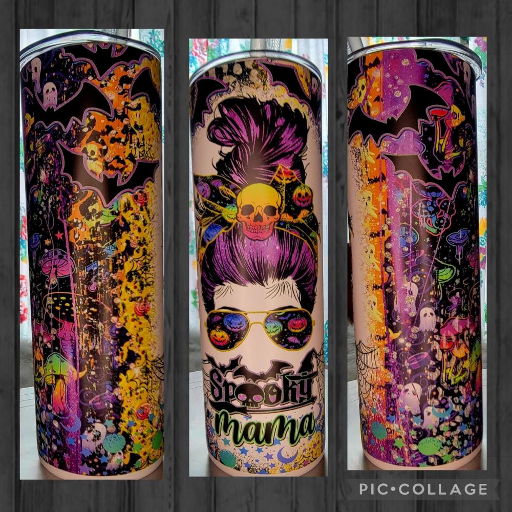 USA Warehouse 20oz Sublimation Flat Edge Straight Tumblers with plastic straw,rubber bottom and stainless steel straw
