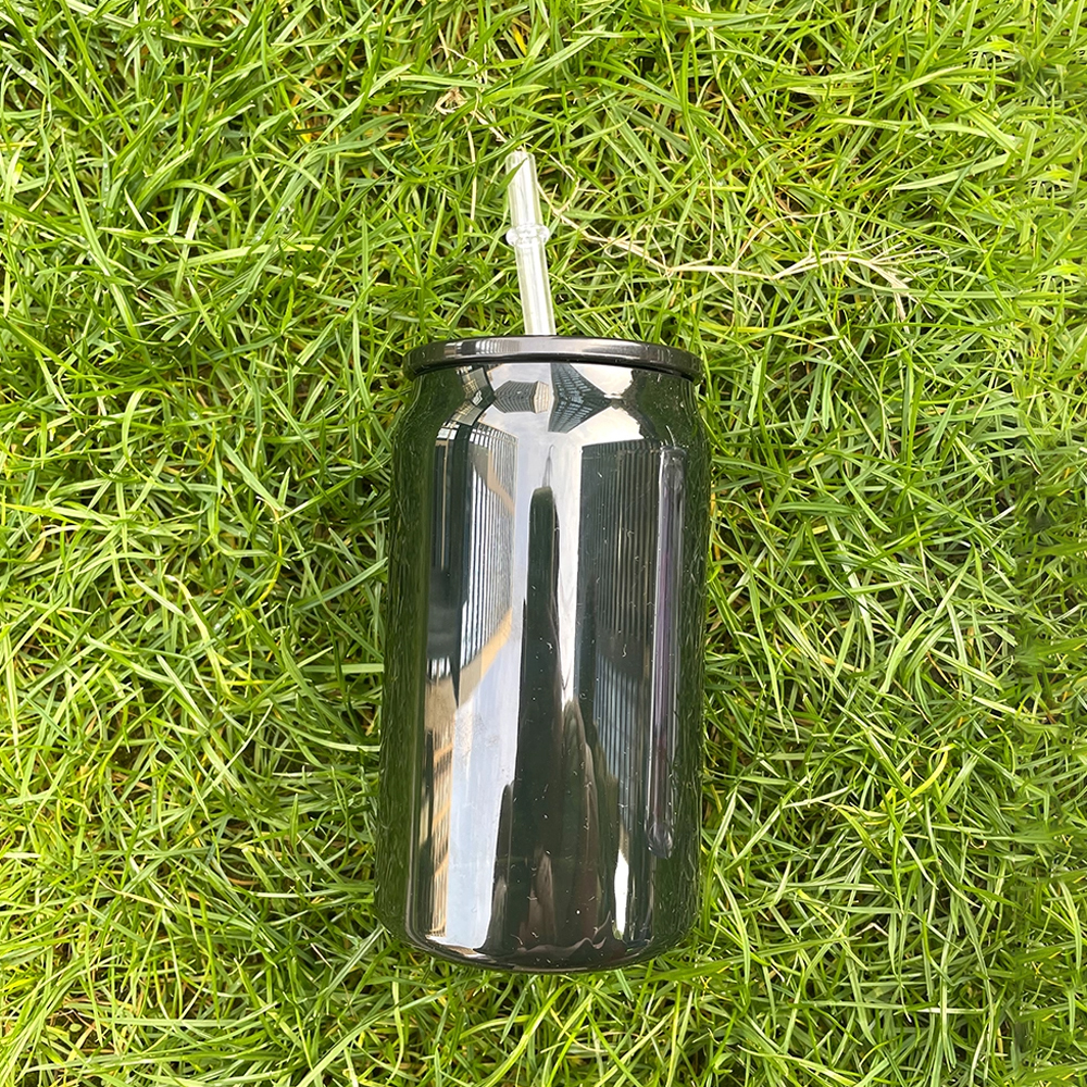 50 Pack US RTS 16oz jelly Acrylic Plastic Can with Colored Lid Free Shipping (50PCS)