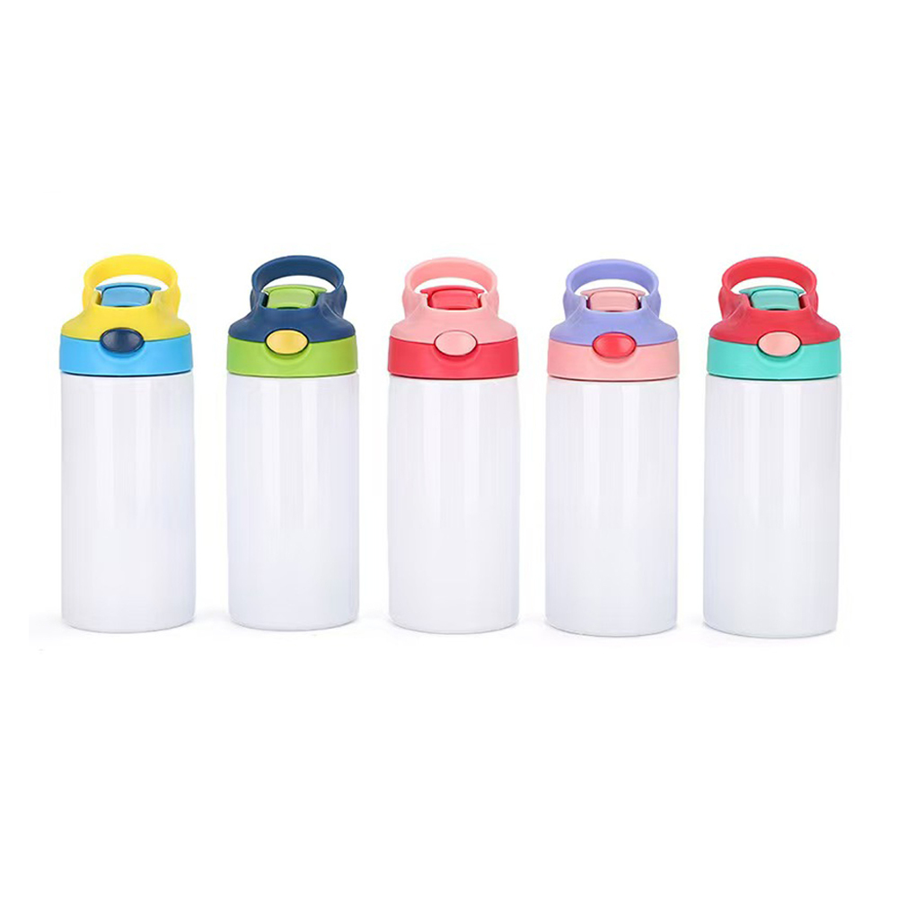 USA Warehouse 12oz Sublimation Blanks Mix Colors Kids Children Straight Tumbler Water Bottle
