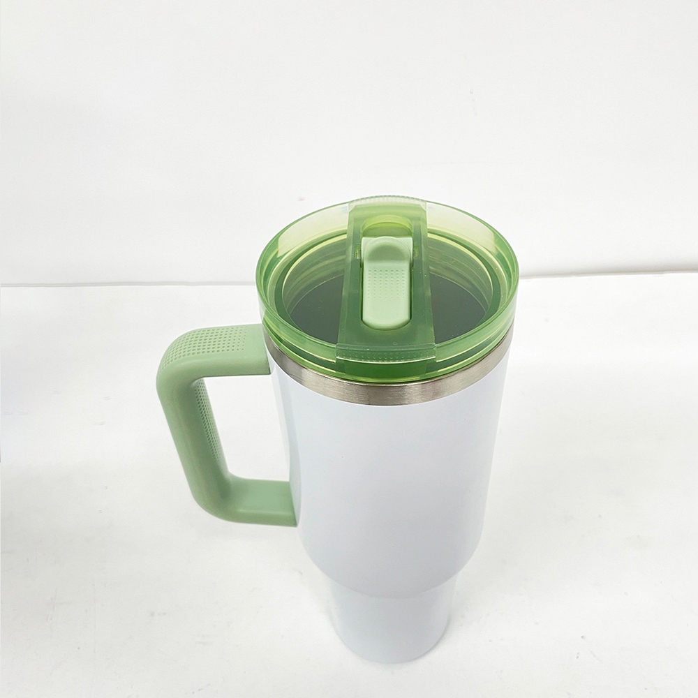 USA Warehouse  Sublimation blanks 40oz Removable Leakproof Flip Top Straw Tumbler