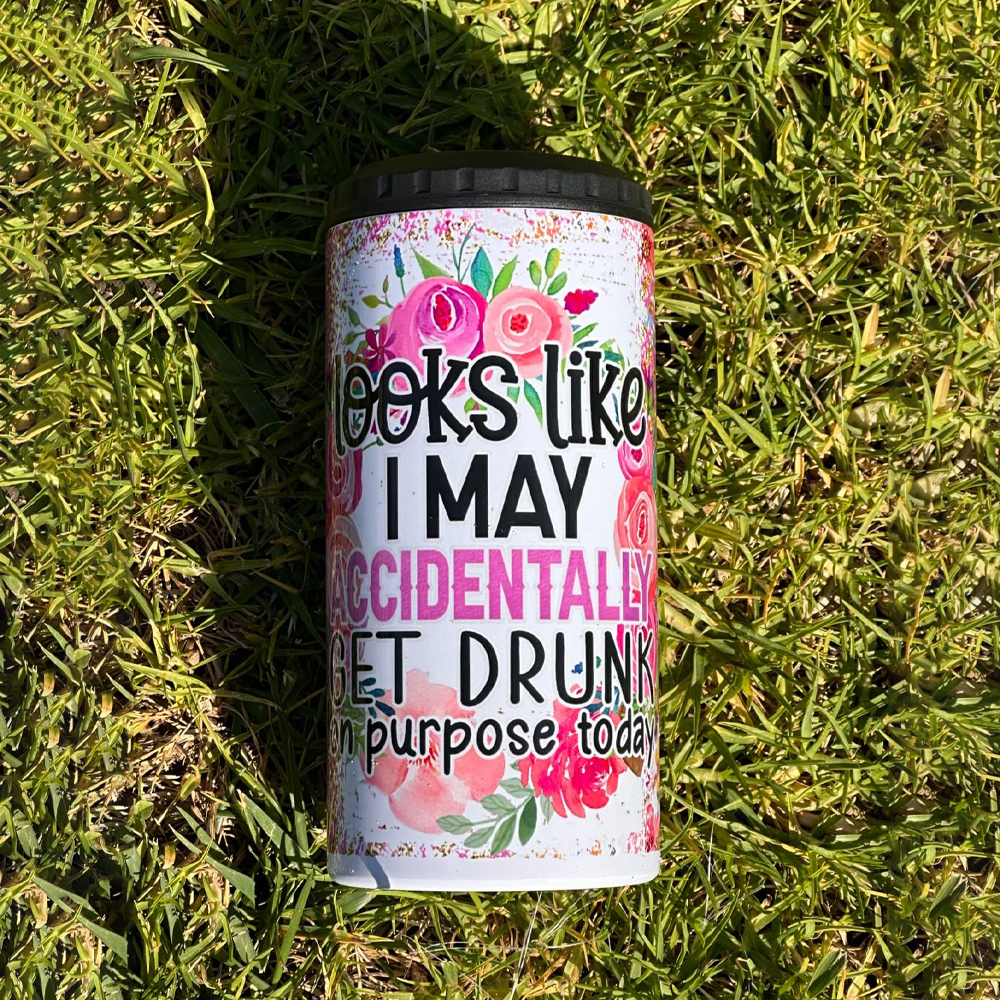 US Warehouse 16oz Blank Sublimation Dual Lid 4 In 1 Cooler Can