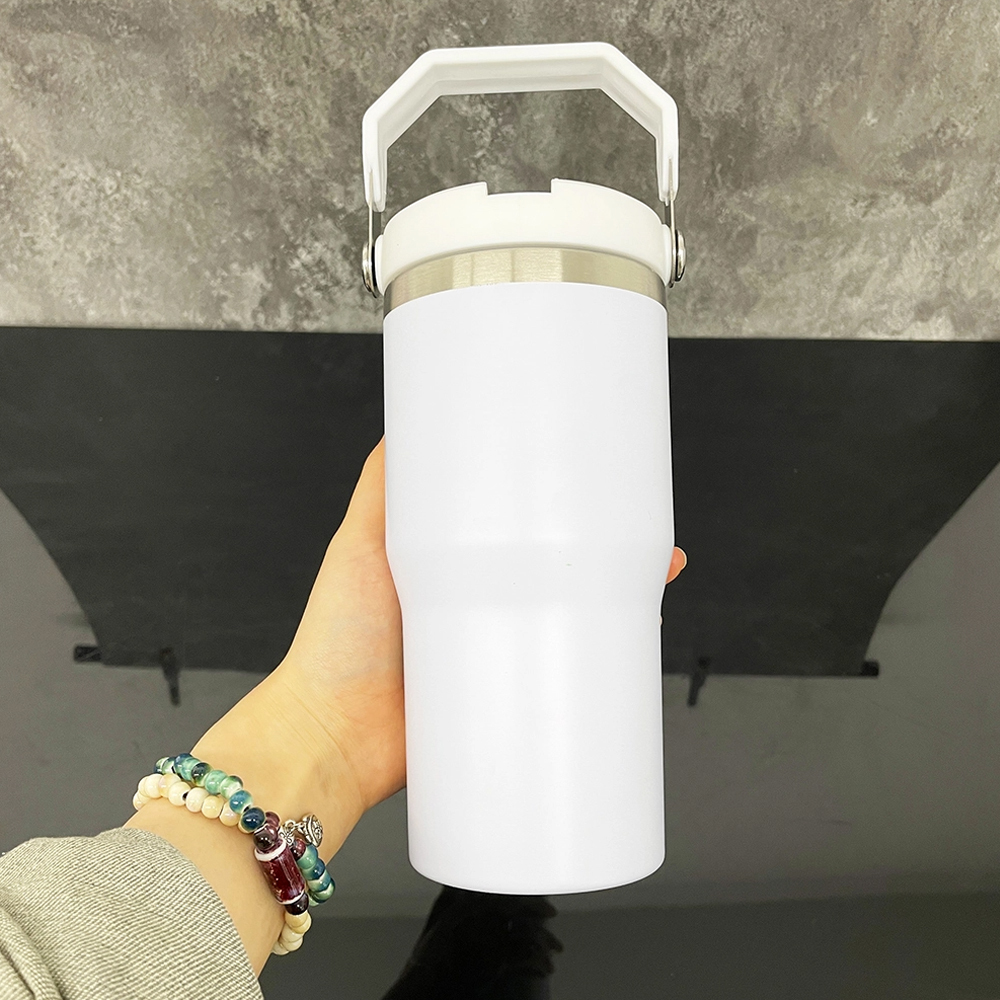 USA Warehouse 20oz Matte Macaron Colors Blank Sublimation Kids School Water Bottle Flip Straw Lids Tumblers for Outdoor