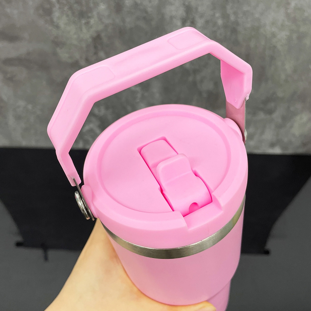 USA Warehouse 20oz Matte Macaron Colors Blank Sublimation Kids School Water Bottle Flip Straw Lids Tumblers for Outdoor