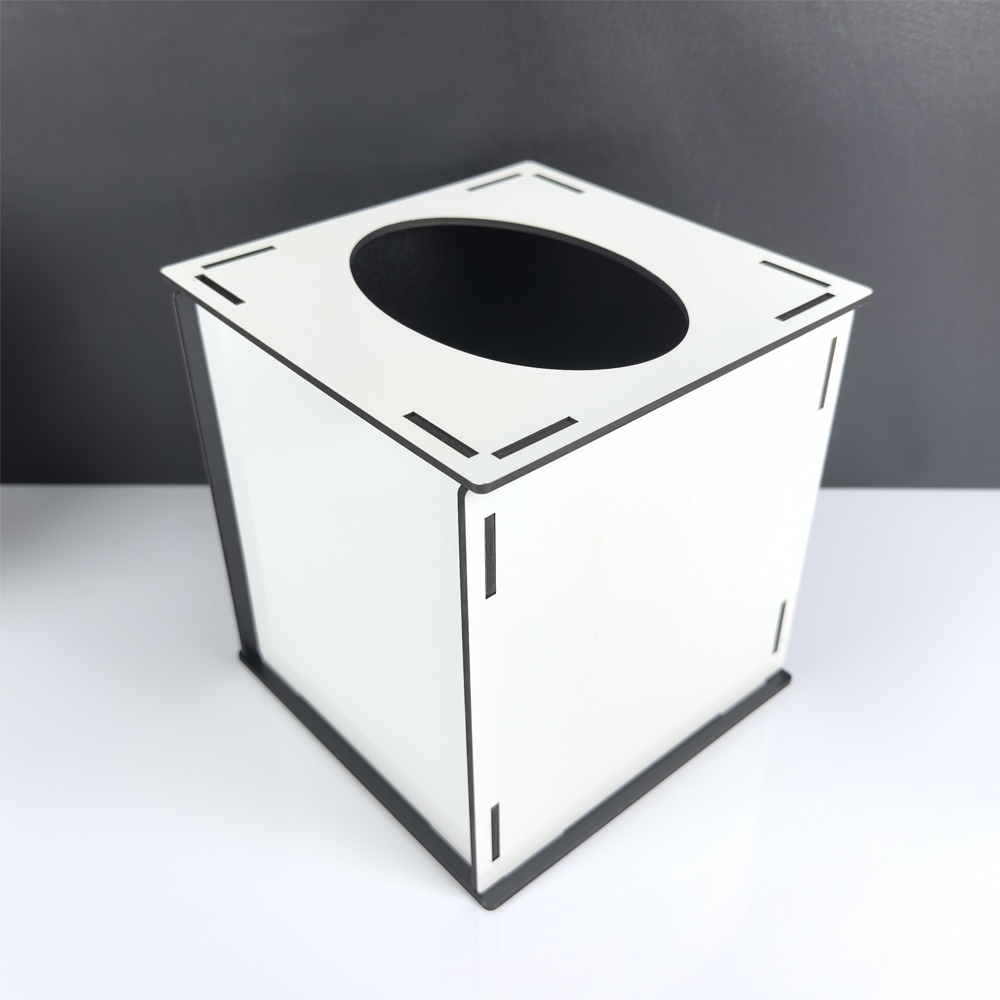 Sublimation Blank Tissue Box Wood for Storage DIY Photo Crafts