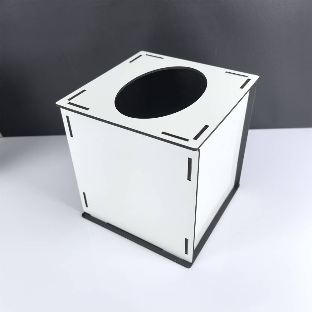 Sublimation Blank Tissue Box Wood for Storage DIY Photo Crafts