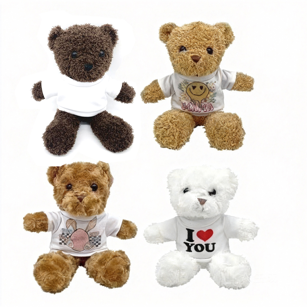 Plush Bear with Sublimation Blank Tshirts for DIY 12.5inch /32cm Big size Plush Toy