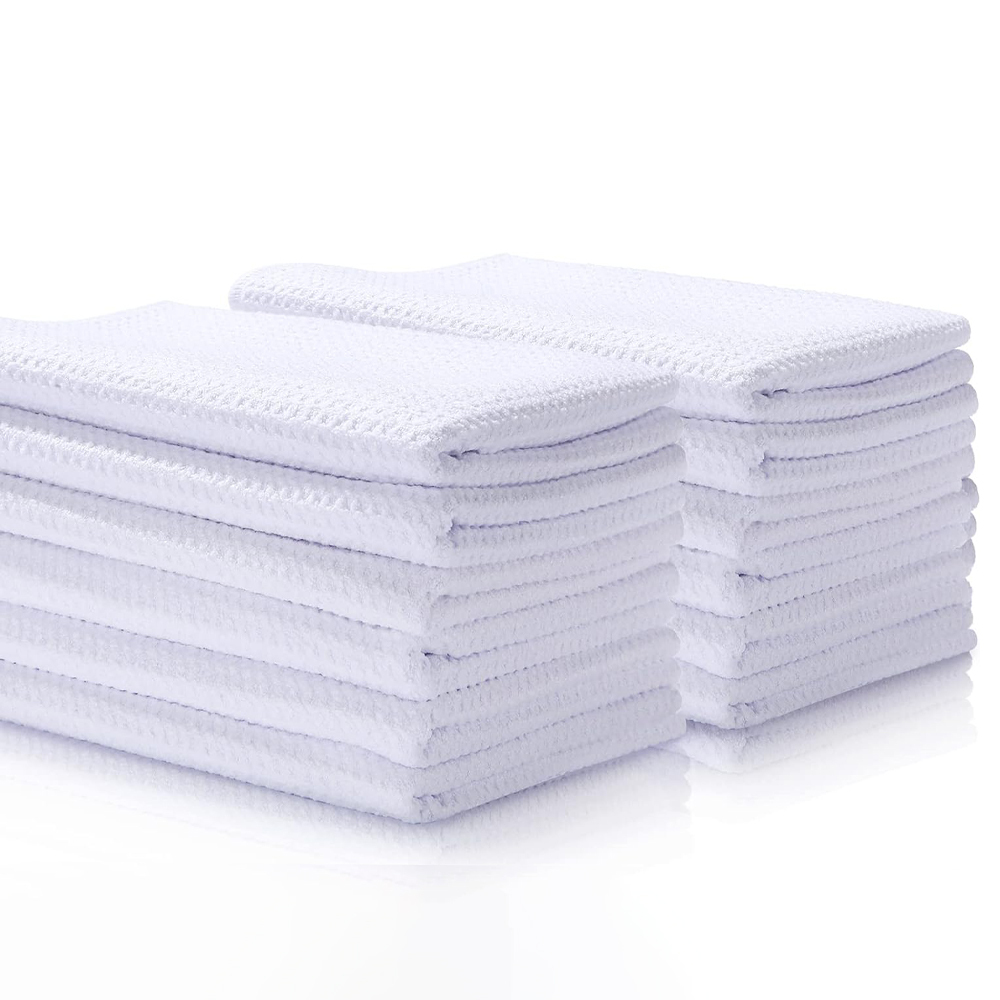 Wholesale Sublimation Blanks Towels 16x24 inch - Premium Waffle Weave Microfiber Towels for Kitchen - Polyester Blanks for Kitchen or Craft Use
