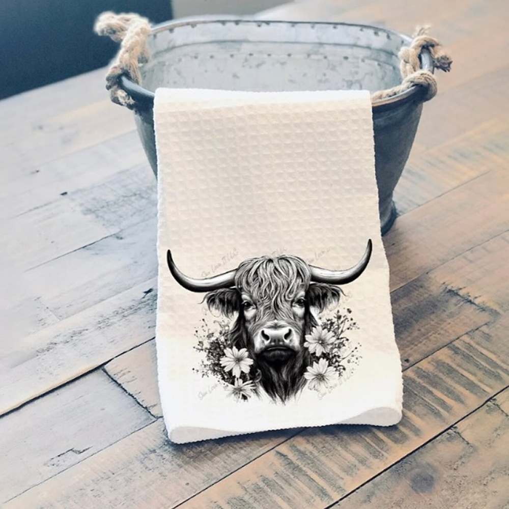 Wholesale Sublimation Blanks Towels 16x24 inch - Premium Waffle Weave Microfiber Towels for Kitchen - Polyester Blanks for Kitchen or Craft Use