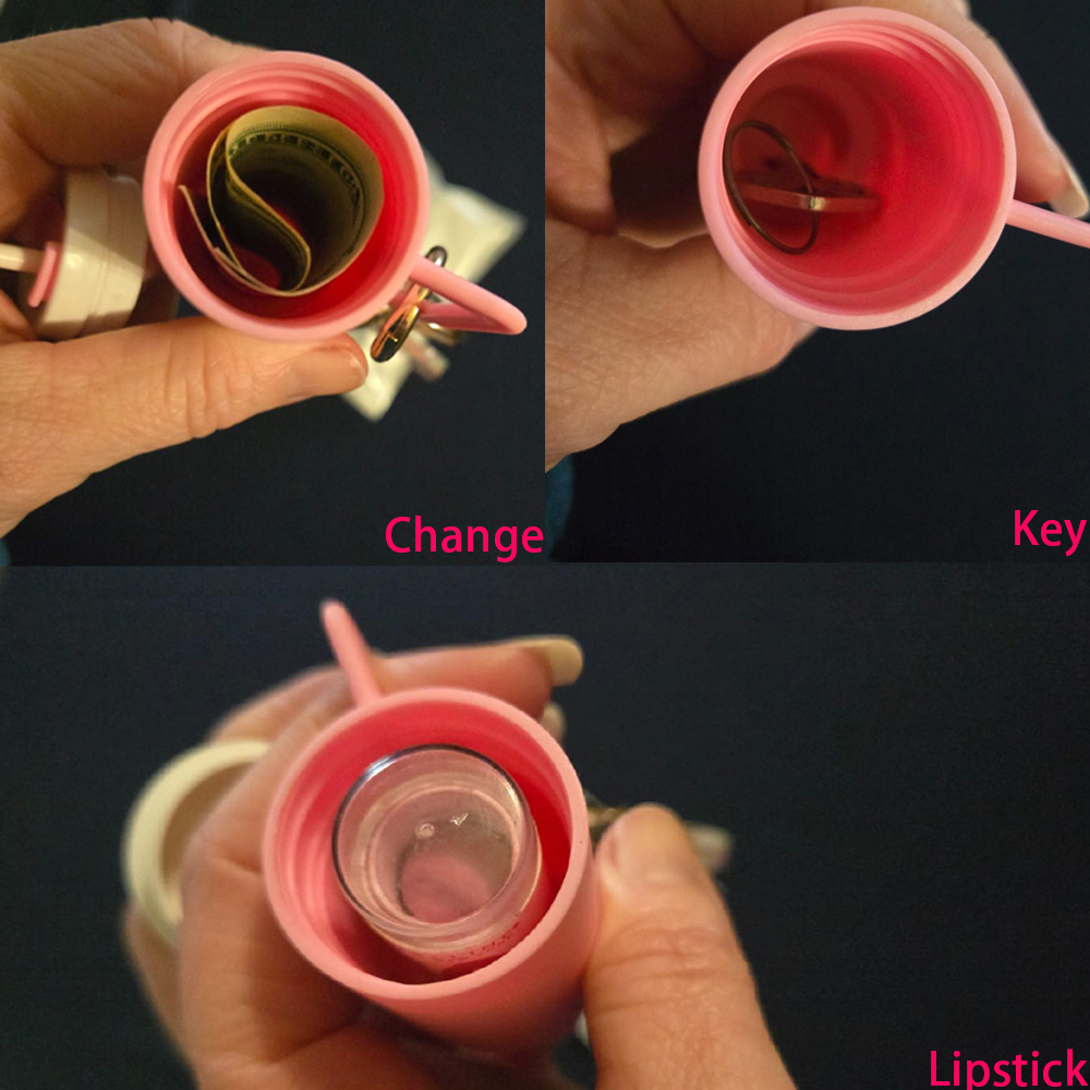 Mini Tumbler Keychain Accessories for Stanley Cup, 2 Way Cute Charms Chapstick Lip Balm Holder for Women Purse Handbag