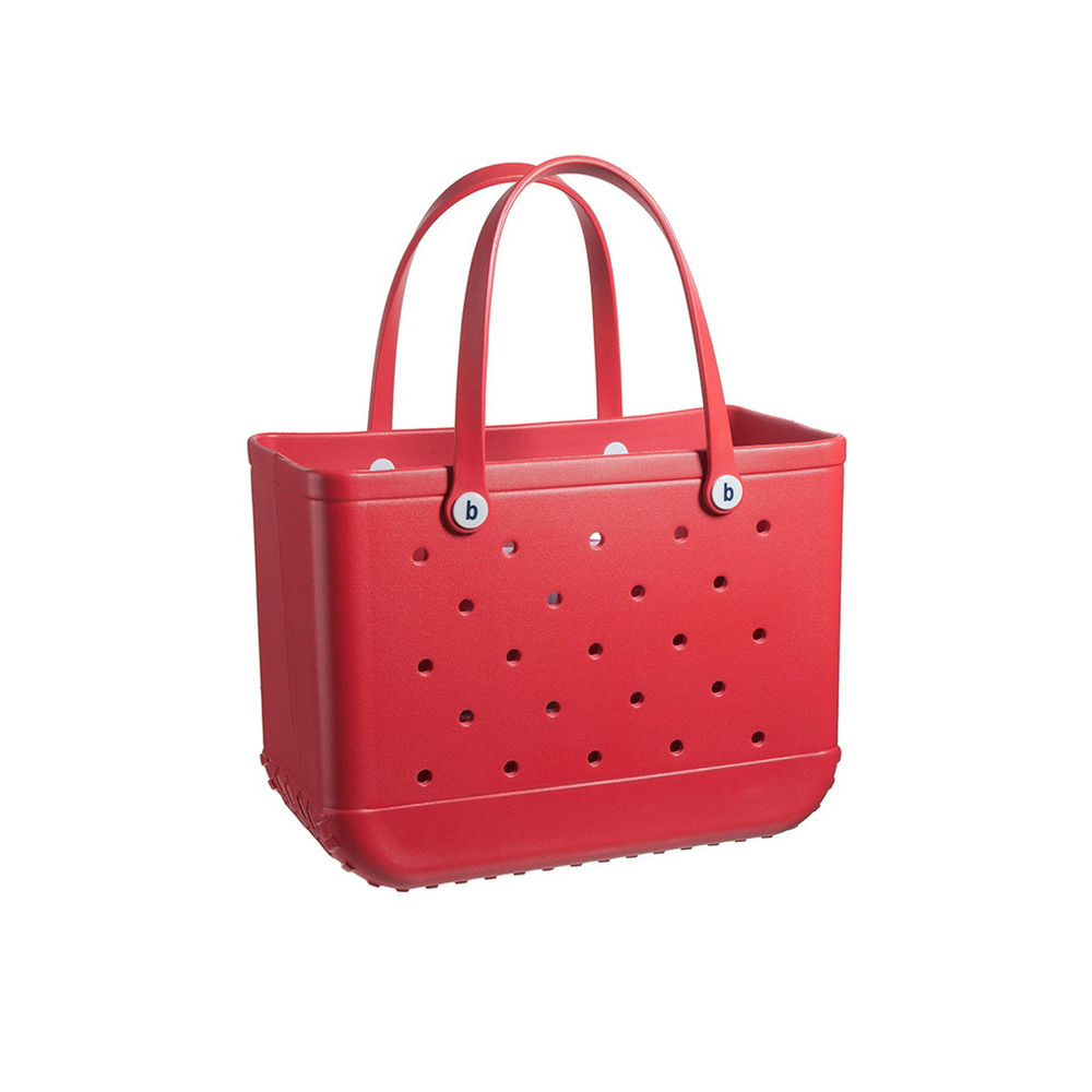 Rubber Tote Bag Small Beach Bag Waterproof Travel Bags Washable Tote Portable Open Handbag for Sports Beach Boat Outdoor
