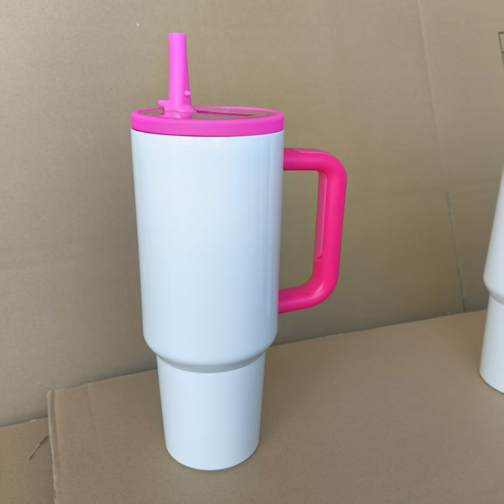 16pack China 40oz Gen 4.0 sublimation white with color lids and leak proof lids Mug Stainless Steel