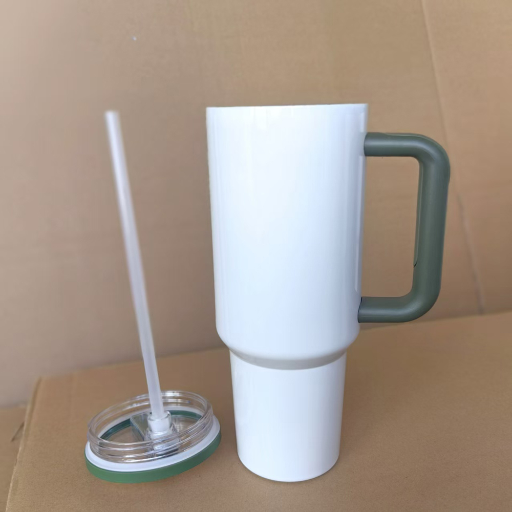 16pack China 40oz Gen 4.0 sublimation white with color lids and leak proof lids Mug Stainless Steel