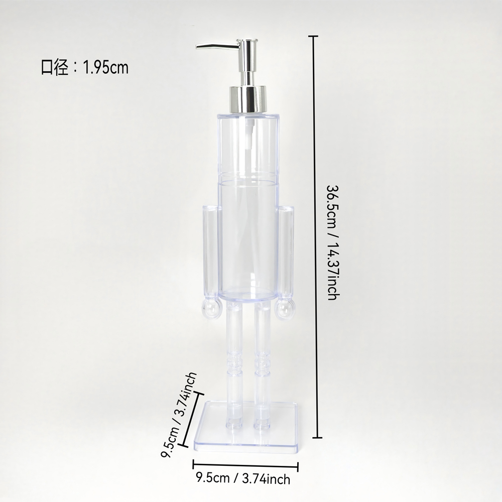 25 pack China clear acrylic Nutcracker Soap Dispenser suit for UV dtf wraps