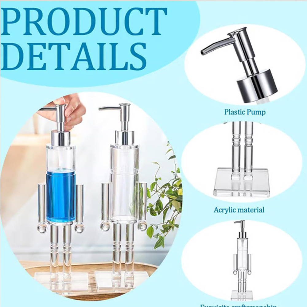 25 pack China clear acrylic Nutcracker Soap Dispenser suit for UV dtf wraps