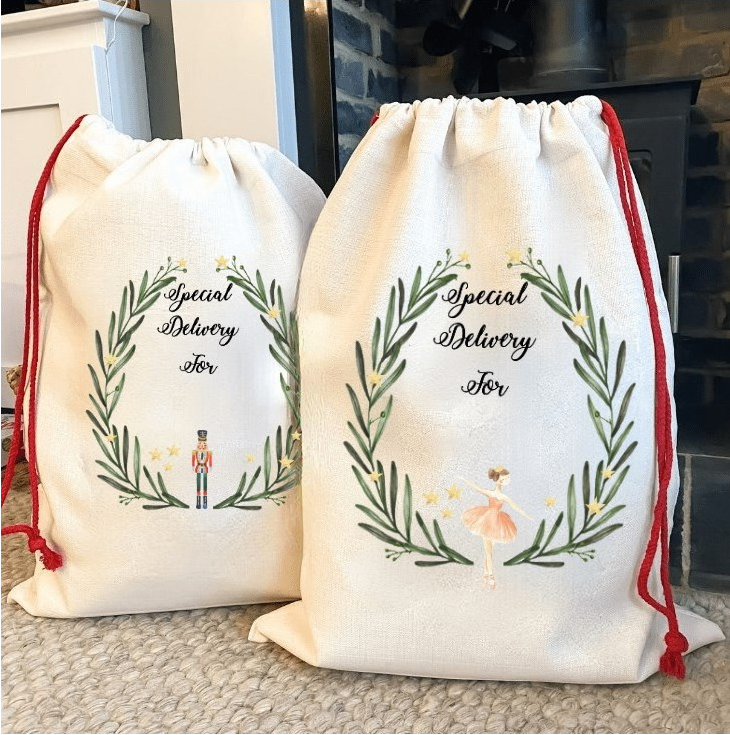 25pack USA Sublimation blank  Reusable bag DIY crafts Party Wedding Christmas storage Home party art supplies