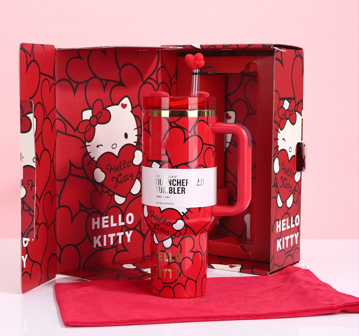 40oz Mug with log Valentine's Day gift. Free shipping. Available in gift box or regular size.