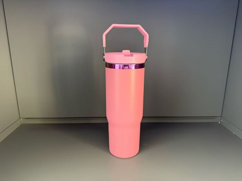 20pack US warehouse 30oz Rainbow Plated Flip Tumblers with Handle Lid for Laser Free Shipping